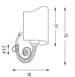 Светильник Eban Stella FAPST----MCR хром купить в интернет-магазине сантехники Sanbest