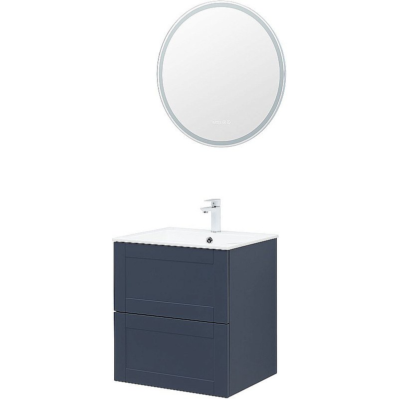 Тумба с раковиной Aquanet Терра 60 313243 маренго для ванной в интернет-магазине Sanbest