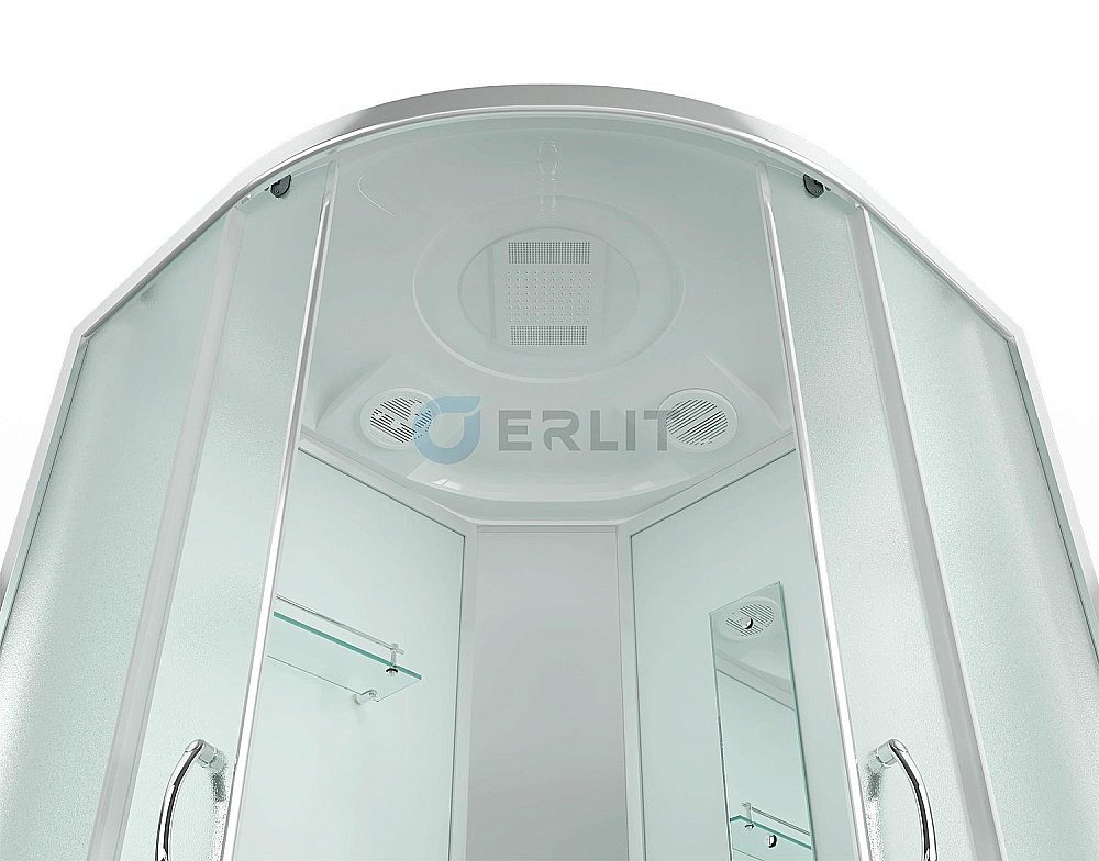 Душевая кабина Erlit Comfrot ER3510P-C3-RUS 100x100 матовое стекло купить в интернет-магазине Sanbest