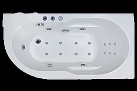 Гидромассажная ванна Royal Bath Azur De Luxe 160x80 правая купить в интернет-магазине сантехники Sanbest