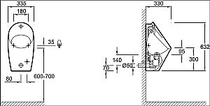 Писсуар Jacob Delafon PATIO E1547-00 купить в интернет-магазине Sanbest