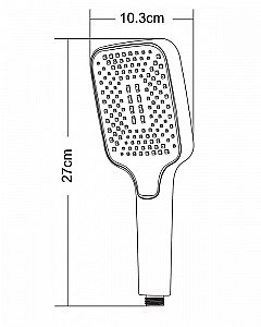 Душевая лейка Orange S14HScr хром купить в интернет-магазине сантехники Sanbest