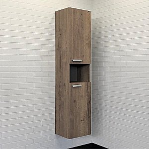 Шкаф-колонна Comforty Никосия 00-00009554 35 дуб темный для ванной в интернет-магазине сантехники Sanbest