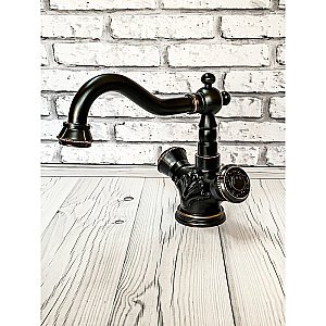 Смеситель для раковины Milacio Almeria MC.516.BBR черная бронза купить в интернет-магазине сантехники Sanbest