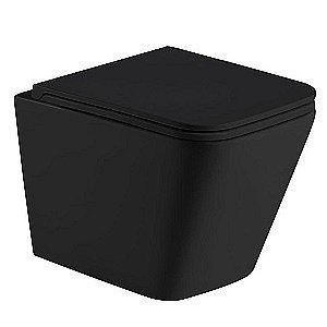 Унитаз с инсталляцией WeltWasser MARBERG 507+GELBACH 043 GL-BL+MAR 507 SE MT-BL черный/кнопка черная матовая, безободковый, с крышкой микролифт, слив торнадо купить в интернет-магазине Sanbest