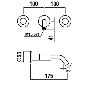 Смеситель для раковины Laufen Kartell 3.1233.6.004.120.1 купить в интернет-магазине сантехники Sanbest