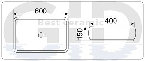 Раковина GID 9239 купить в интернет-магазине Sanbest