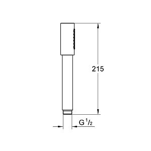 Душевая лейка Grohe Sena Stick 26465GN0 золото матовое купить в интернет-магазине сантехники Sanbest