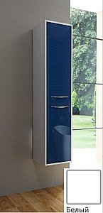 Шкаф-пенал подвесной Эстет Barcelona 1747 белый с ящиком для ванной в интернет-магазине сантехники Sanbest