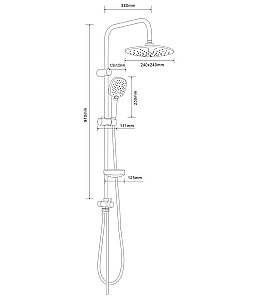 Душевая система Agger Beauty A2695000 хром купить в интернет-магазине сантехники Sanbest