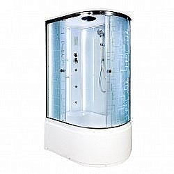 Душевая кабина Deto ЕМ4512 LED с гидромассажем левая купить в интернет-магазине сантехники Sanbest