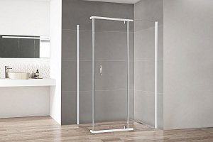 Душевой уголок Royal Bath HPVD RB8140HPVD-T 140х80 прозрачное стекло/профиль белый купить в интернет-магазине Sanbest