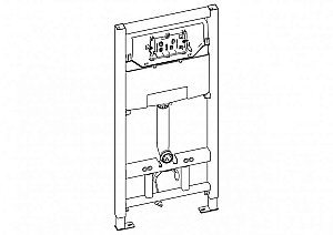 Инсталляция для унитаза BelBango BB001-120 с белой кнопкой купить в интернет-магазине сантехники Sanbest