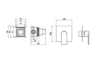 Cмеситель для душа Aquatek Лира AQ1466CR хром купить в интернет-магазине сантехники Sanbest