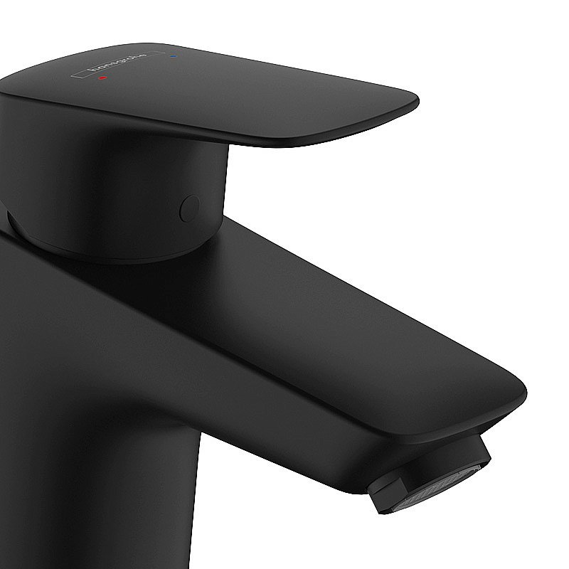 Смеситель для раковины Hansgrohe Logis 71077670 черный матовый купить в интернет-магазине сантехники Sanbest