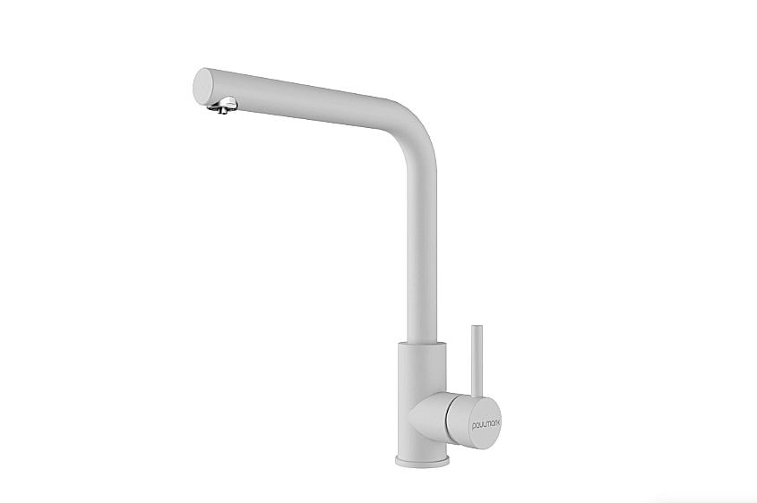 Смеситель для кухни Paulmark Twin Tw213622-WH белый матовый купить в интернет-магазине сантехники Sanbest