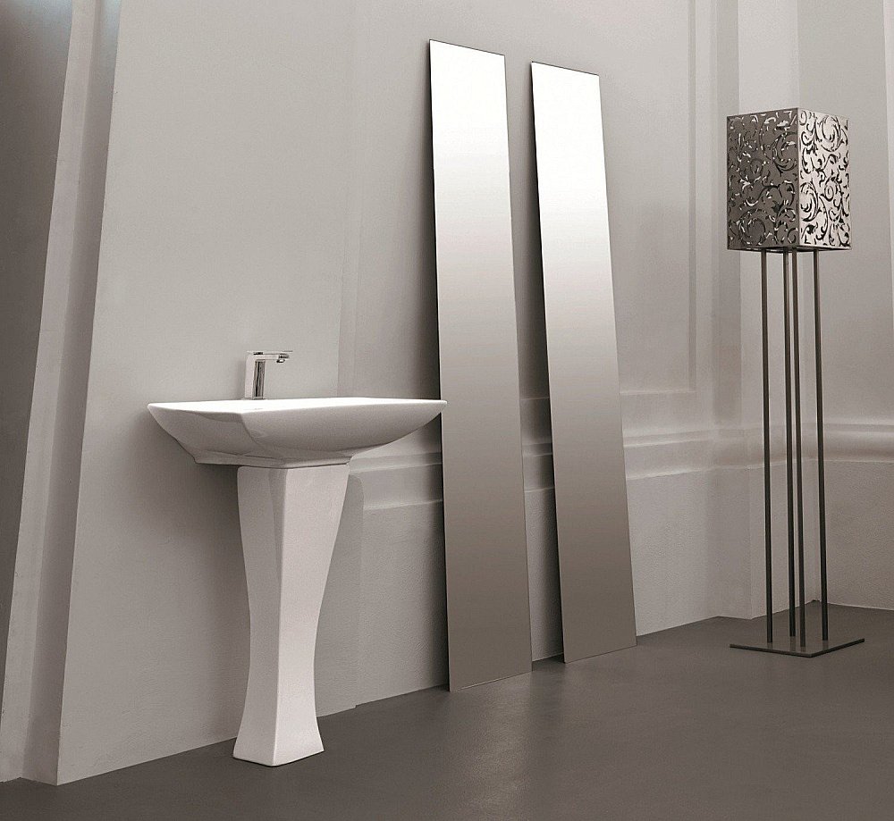 Раковина с пьедесталом Artceram Jazz 70 JZL004 01 00 белая купить в интернет-магазине Sanbest