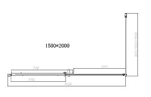 Душевой уголок Vincea DICE VSR-4D9015CL 150x90 стекло прозрачное/профиль хром купить в интернет-магазине Sanbest