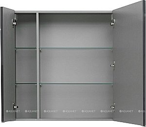 Зеркальный шкаф Aquanet Алвита 80 серый антрацит купить в интернет-магазине сантехники Sanbest