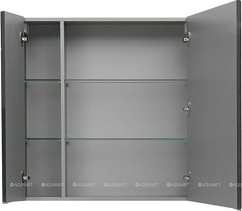Зеркальный шкаф Aquanet Алвита 80 серый антрацит купить в интернет-магазине сантехники Sanbest