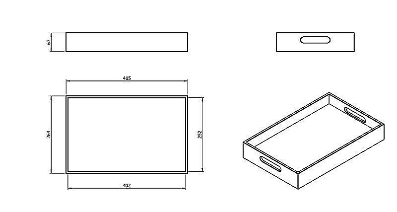 Лоток Langberger Accessories 73551 черный купить в интернет-магазине сантехники Sanbest