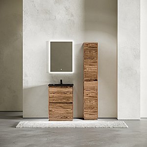 Тумба с раковиной Sancos Libra 60 LB60FECH дуб чарльстон для ванной в интернет-магазине Sanbest