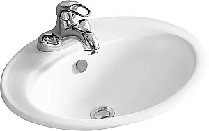 Раковина WeltWasser WW DEILBACH 6002 55 белая купить в интернет-магазине Sanbest