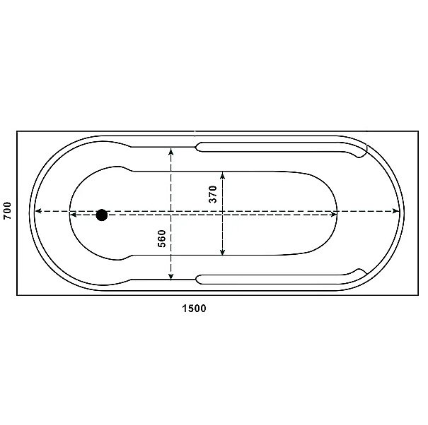 Ванна акриловая BAS Вегас 150х70 ВС00052 белая с к/с купить в интернет-магазине Sanbest