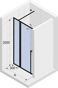 Душевая дверь Riho LUCID GD112B000 120 купить в интернет-магазине Sanbest