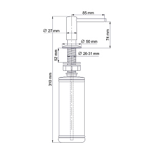 Диспенсер WasserKRAFT K-75996 белый матовый купить в интернет-магазине сантехники Sanbest