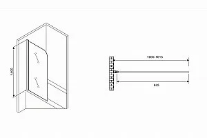 Шторка для ванны ABBER Ewiges Wasser AG52100 купить в интернет-магазине Sanbest