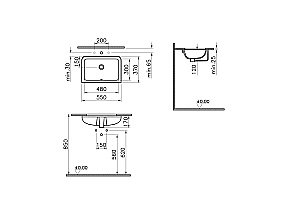 Раковина Vitra S20 7475B003-0618 купить в интернет-магазине Sanbest