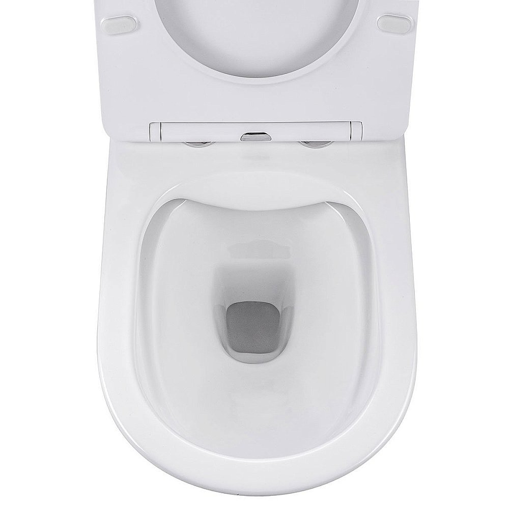 Унитаз подвесной Vincea EDGE-M VT1-37 безободковый, с крышкой микролифт, белый купить в интернет-магазине Sanbest