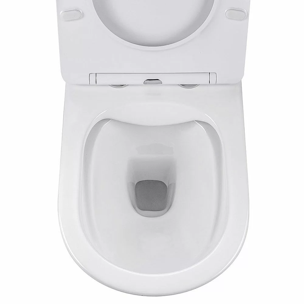 Унитаз подвесной Vincea EDGE-M VT1-37 безободковый, с крышкой микролифт, белый купить в интернет-магазине Sanbest