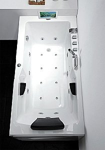 Ванна акриловая Gemy Enjoy Yourself G9066-II O 171х86 белая с гидромассажем купить в интернет-магазине Sanbest