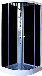 Душевая кабина Parly EC931 Classic Эконом, тропический дождь, белый/черный купить в интернет-магазине Sanbest