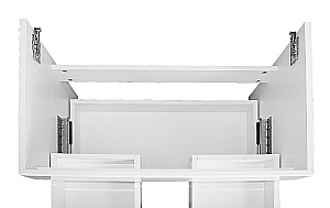 Тумба с раковиной Azario Эстима 80/2 CS00094584 белая для ванной в интернет-магазине Sanbest