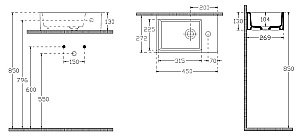 Раковина ISVEA Purita 45 10PL51045SV белая купить в интернет-магазине Sanbest