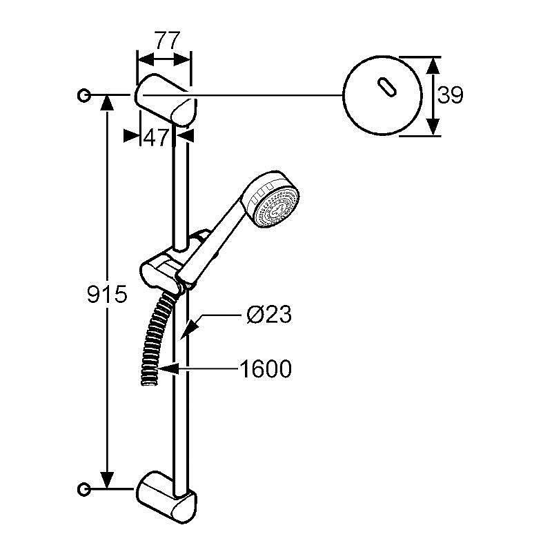 Душевой гарнитур Kludi Zenta 608409100 купить в интернет-магазине сантехники Sanbest