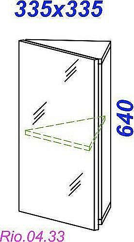 Зеркальный шкаф AQWELLA Рио купить в интернет-магазине сантехники Sanbest