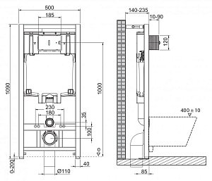 Унитаз подвесной BelBagno TRE BB8001CHR безободковый, с крышкой микролифт, с инсталляцией и белой кнопкой купить в интернет-магазине Sanbest