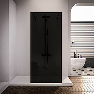 Душевое ограждение Veconi Korato KR90BB-120-11-C4 120 черное/профиль черный матовый купить в интернет-магазине Sanbest