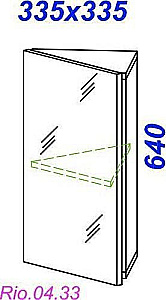 Зеркальный шкаф AQWELLA Рио купить в интернет-магазине сантехники Sanbest