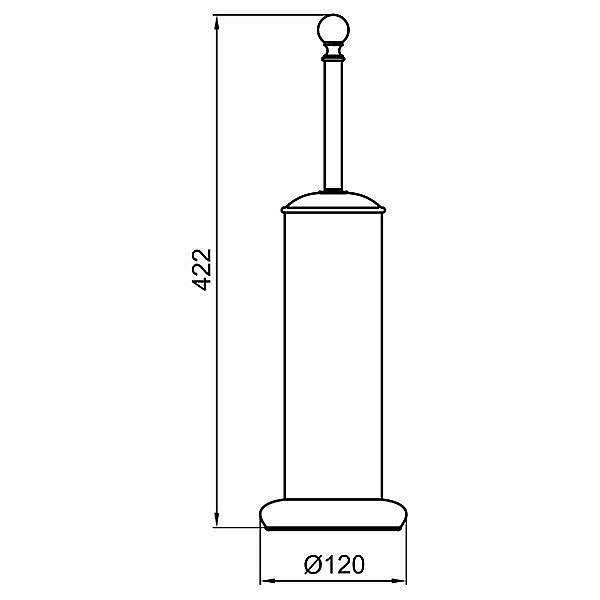 Ершик для унитаза Webert Karenina KA501302010 купить в интернет-магазине сантехники Sanbest