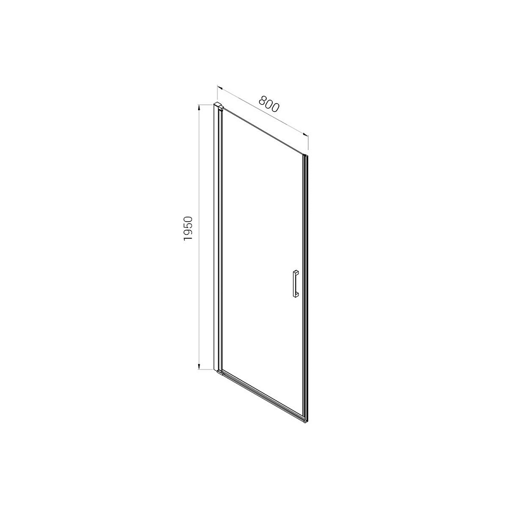 Душевая дверь Vincea Alpha VDP-3AL800CL 80 купить в интернет-магазине Sanbest