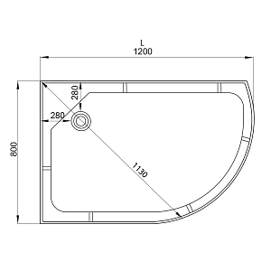 Душевая кабина Deto ЕМ1512 N 120х80 купить в интернет-магазине Sanbest