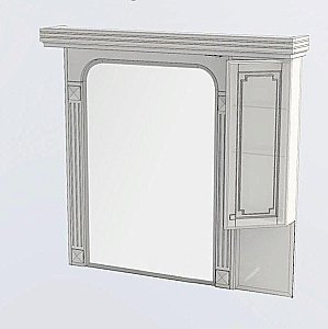 Зеркало Aquanet Фредерика 125 в ванную от интернет-магазине сантехники Sanbest