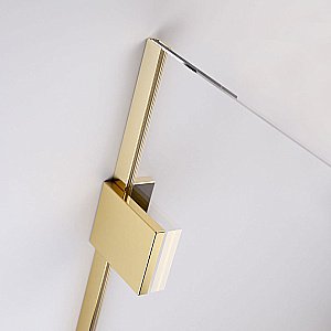 Душевое ограждение Radaway Essenza Pro Gold Walk-in 160 10103160-09-01 стекло прозрачное/профиль золото купить в интернет-магазине Sanbest