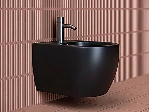 Биде подвесное Ceramica Nova PLAY CN3002MB черное купить в интернет-магазине Sanbest
