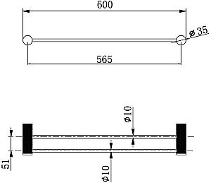 Полотенцедержатель Allen Brau Priority 4.0 6.31C12-BN никель брашированный купить в интернет-магазине сантехники Sanbest